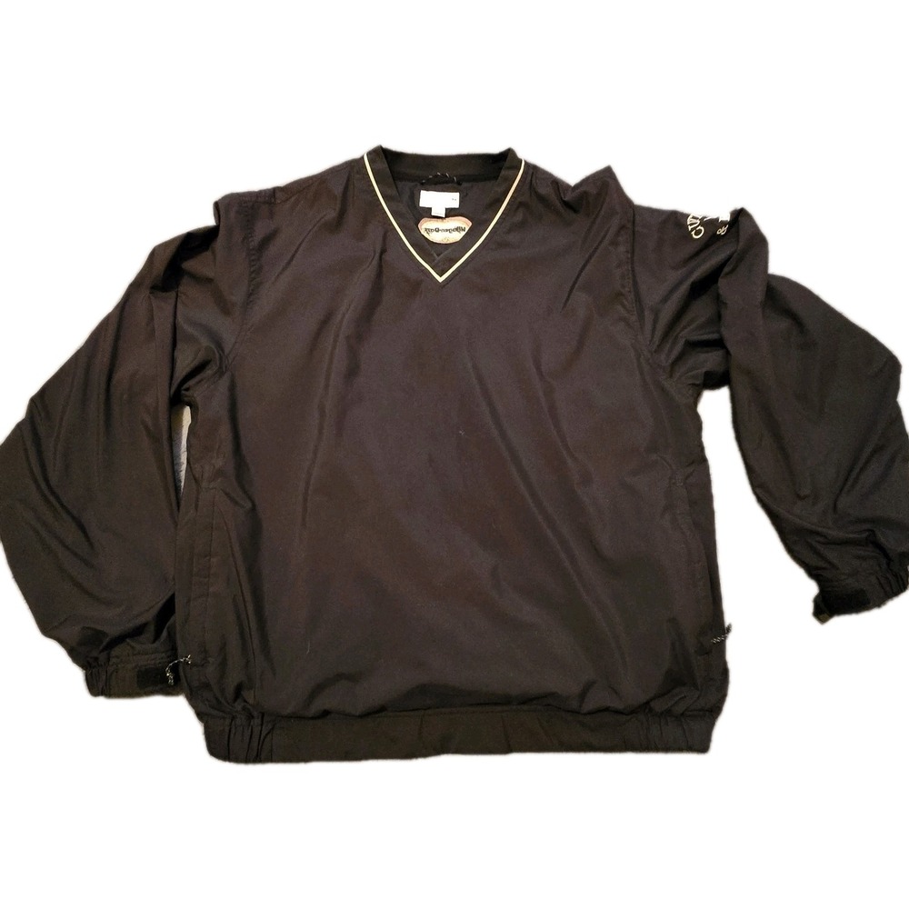 Vtg 90s Haagen Dazs Windbreaker Pullover L Cutter & Buck Windtec Golf Nylon Retr